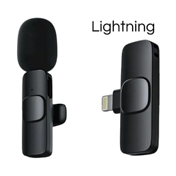 Imagem de Microfone Lapela Wireless Sem Fio Para Entrada Lightning