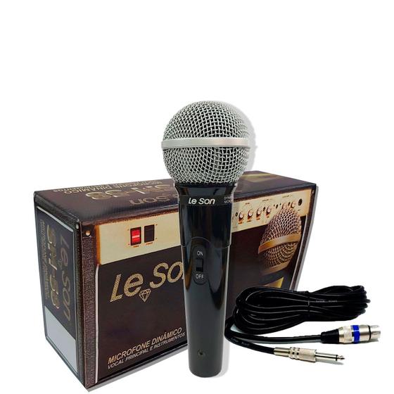 Imagem de Microfone Leson Sm50 Vk Vocal Profissional + Cabo P10