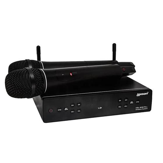 Imagem de Microfone lexsen s/fio xsl502 pll uhf c/2