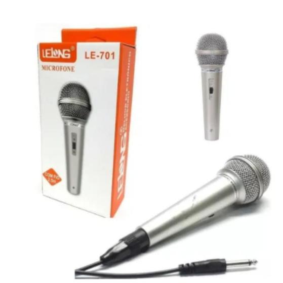 Imagem de Microfone Locutor Le-701 Micro Fone P10 Com Cabo Microfoni