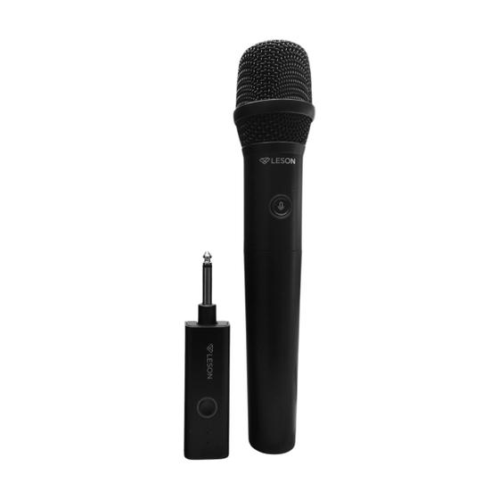 Imagem de Microfone Mão Sem Fio Profissional AR100 Preto - LESON