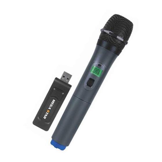 Imagem de Microfone Megastar Wr7 Sem Fio C Adaptador Bluetooth