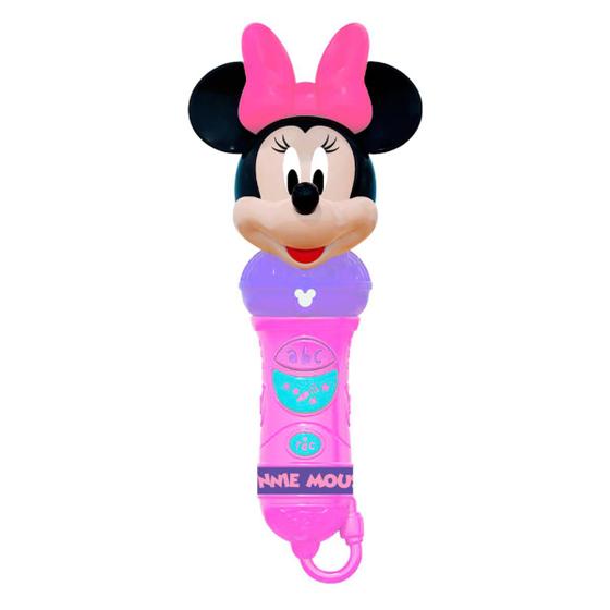 Imagem de Microfone Musical Infantil Minnie Disney Baby Cante e Grava -Yestoys