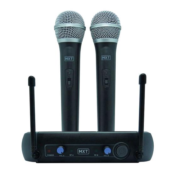 Imagem de Microfone MXT sem Fio Duplo UHF202 FREQ. 686,1-690,3MHZ