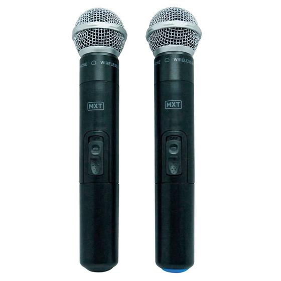 Imagem de Microfone Mxt Sem Fio Duplo Uhf302 Maleta Freq 687,6-695.5Mhz