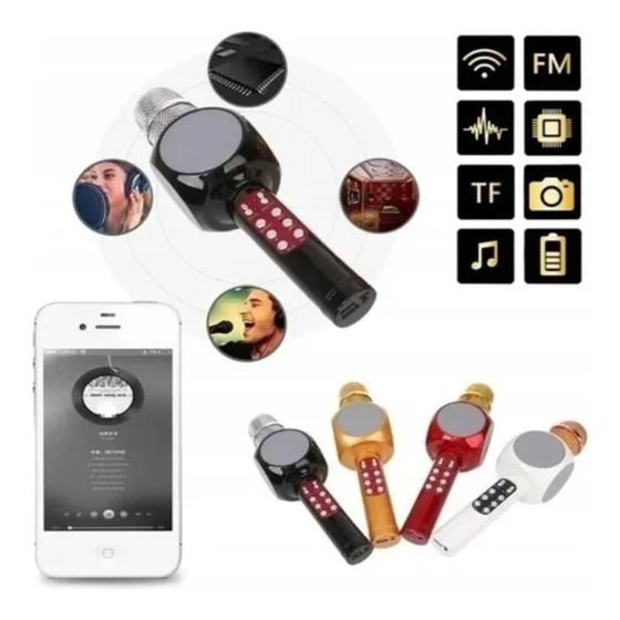 Imagem de Microfone Para Celular Usb Bluetooth Led Speaker