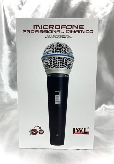 Imagem de Microfone Profissional Dinâmico Com Fio EMS580 - JWL
