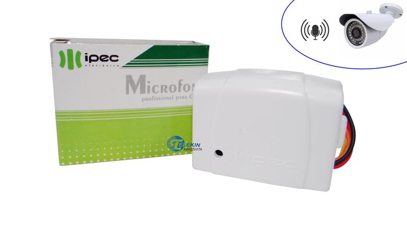 Imagem de Microfone Profissional Para Câmera de Segurança CFTV Intelbras Hikvision Giga Ipec