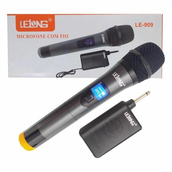Imagem de Microfone Profissional Sem Fio, Wireless - Lelong Le-909