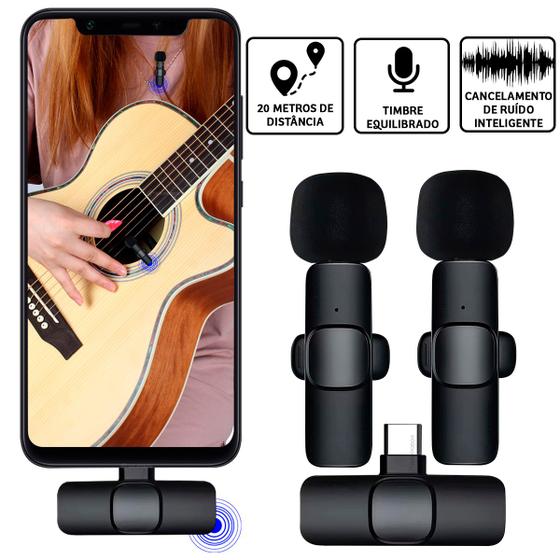 Microfone Profissional Tipo C Duplo USB Condensador Lapela é boa?