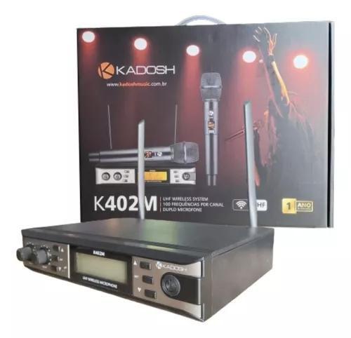 Microfone S/ Fio Duplo Kadosh K-402M Digital Profissional ( Anatel ) Menor preço em Microfone S/ Fio Duplo Kadosh K-402M Digital Profissional ( Anatel )