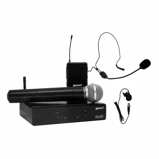Imagem de Microfone Sem Fio Bastão / Headset / Lapela XSL-503 - LEXSEN