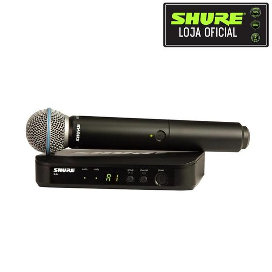 Imagem de Microfone Sem Fio Bastão Shure BLX24BR/B58-J10
