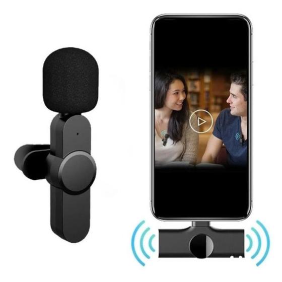 Imagem de Microfone Sem Fio Bluetooth Streaming Type C Sensível