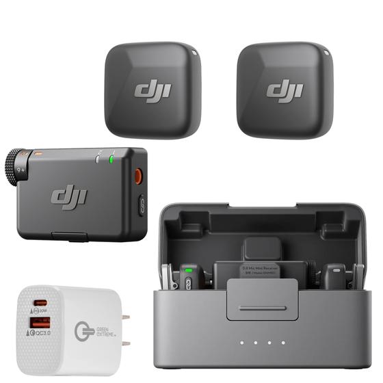 Imagem de Microfone sem fio DJI Mic Mini (2 TX + 1 RX) com carregador