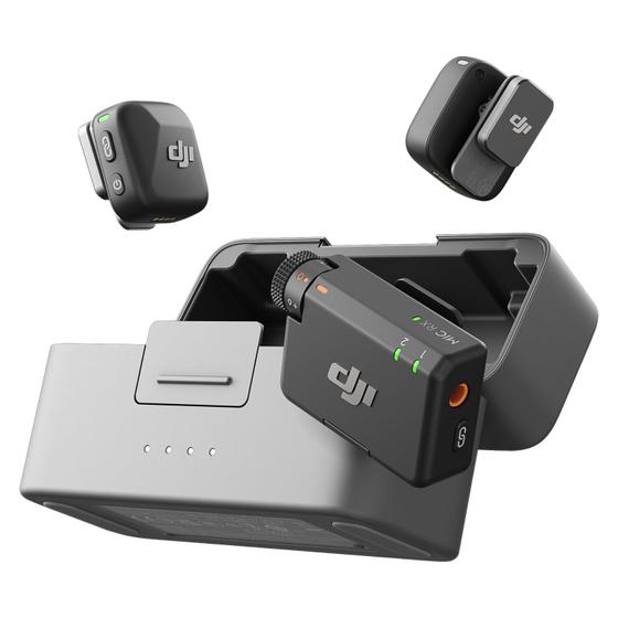 Imagem de Microfone Sem Fio DJI Mic Mini (2 TX + 1 RX) com Estojo de Transporte