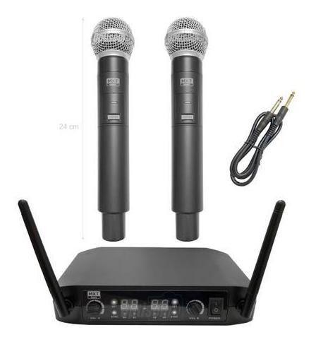 Imagem de Microfone Sem Fio Duplo De Mão Mxt Uhf 526m - 60m