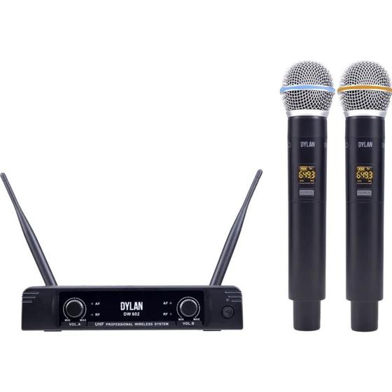 Imagem de Microfone Sem Fio Duplo Digital UHF Dylan DW-602 Max