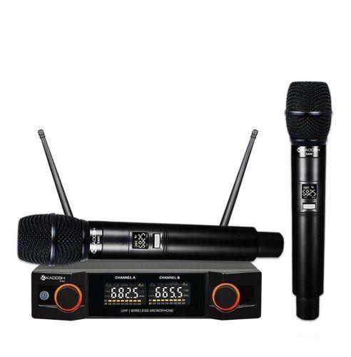 Imagem de Microfone Sem Fio Duplo Mão Uhf Kadosh Kdsw-402M 48 Frequencias