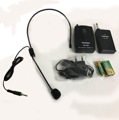 Imagem de Microfone Sem Fio Headset Completo Mt-2205 Tomate