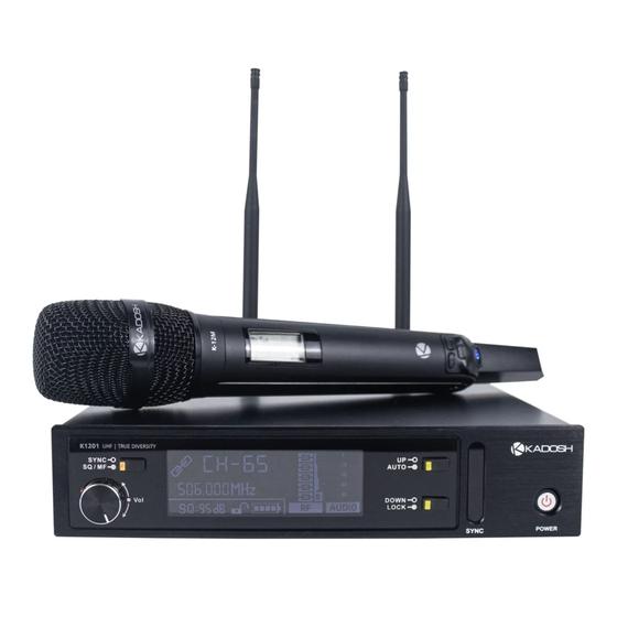 Microfone Sem Fio Kadosh K-1201m Dinâmico Cardióide Preto Menor preço em Microfone Sem Fio Kadosh K-1201m Dinâmico Cardióide Preto