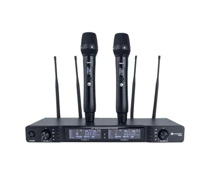 Imagem de Microfone sem fio kadosh k 622m mao duplo