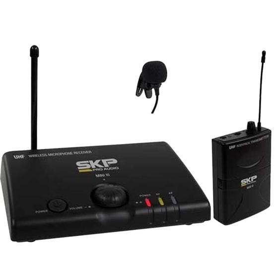 Imagem de Microfone sem Fio Lapela MINI-III Preto Skp - SKP
