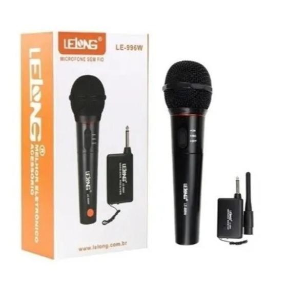 Microfone Sem Fio Lelong Le-996w Original Menor preço em Microfone Sem Fio Lelong Le-996w Original
