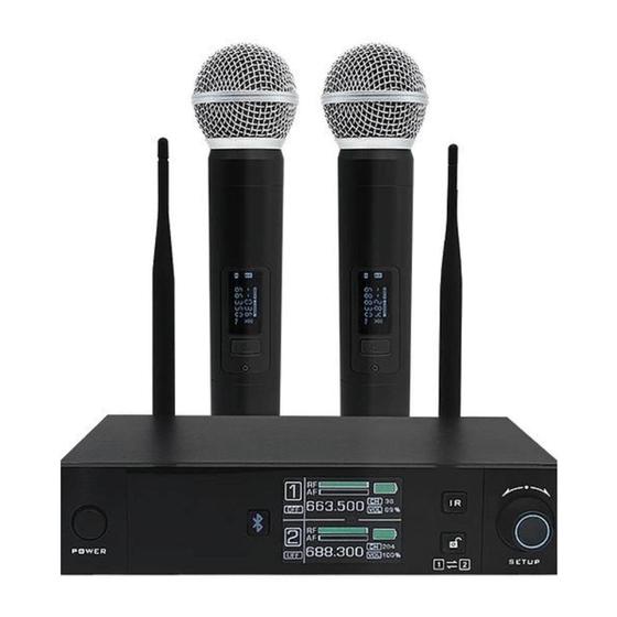 Imagem de Microfone Sem Fio Leson Ls Vks2 Com Bluetooth - LESON - LESON MICROFONES