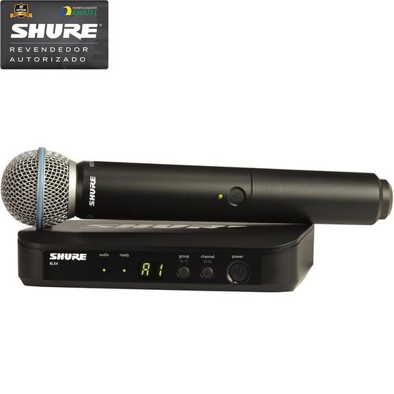 Imagem de Microfone Sem Fio Mão Beta BLX24 B58 M15 - Shure