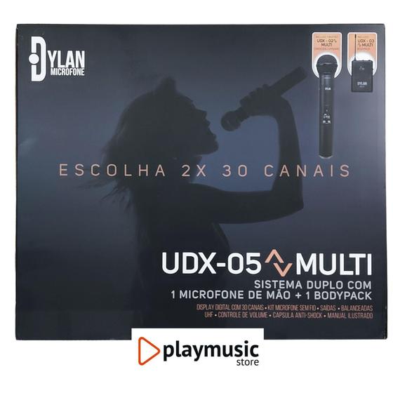 Imagem de Microfone Sem Fio Mão/Cabeça/Lapela UDX-05 Multi Dylan