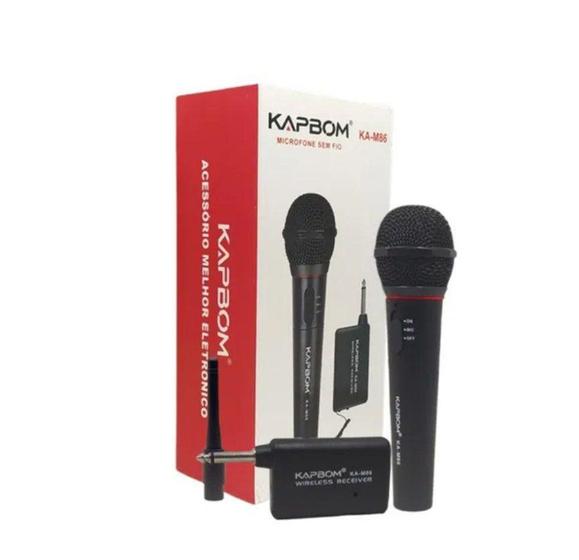Microfone Sem Fio Profissional Ka-M86 - kapbom Menor preço em Microfone Sem Fio Profissional Ka-M86 - kapbom