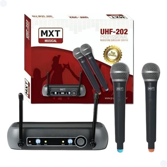 Imagem de Microfone Sem Fio Profissional UHF-20 Ideal EVENTOS E Igreja