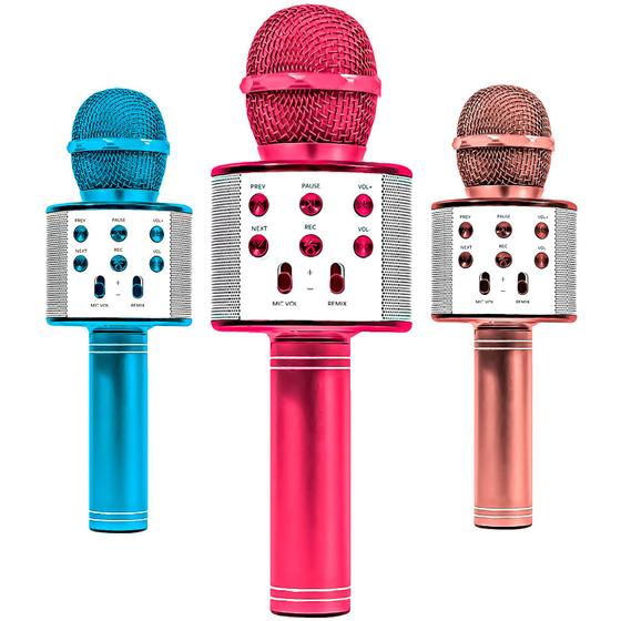Imagem de Microfone Sem Fio Reporter Cores Youtuber Bluetooth Karaoke - Zoop Toys
