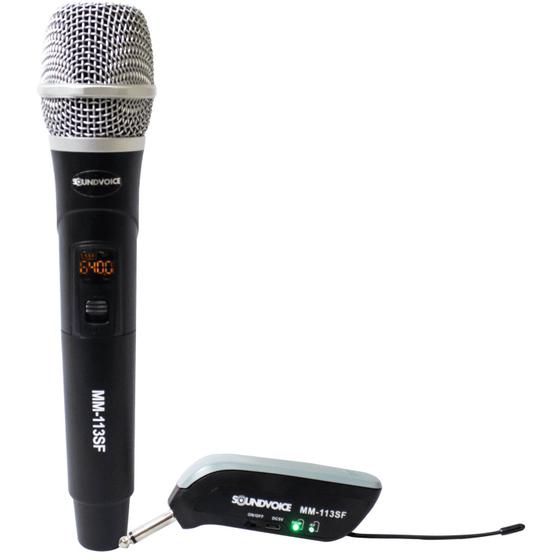 Imagem de Microfone Sem fio Soundvoice Digital MM113SF Com receptor compacto