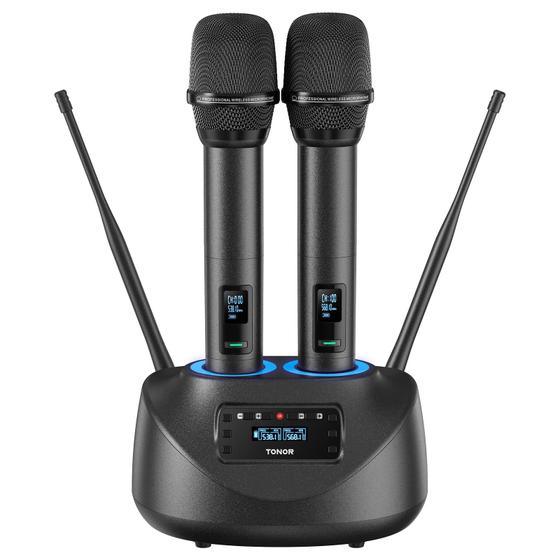 Imagem de Microfone Sem Fio TONOR TW790 - UHF Recarregável com Alcance de 262 Pés