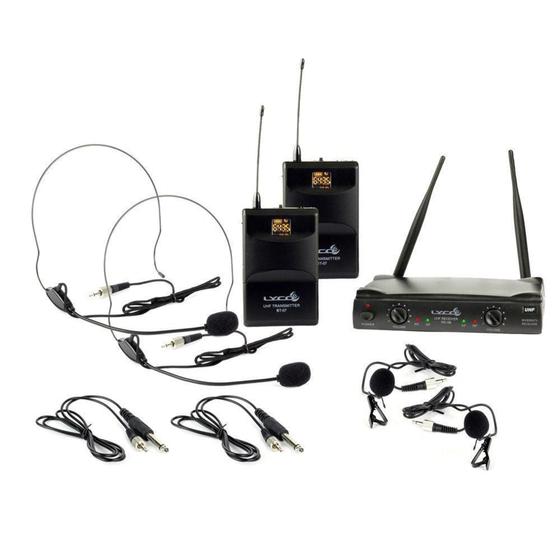 Imagem de Microfone sem Fio UH-08HLIHLI Duplo 52 Frequências - Lyco