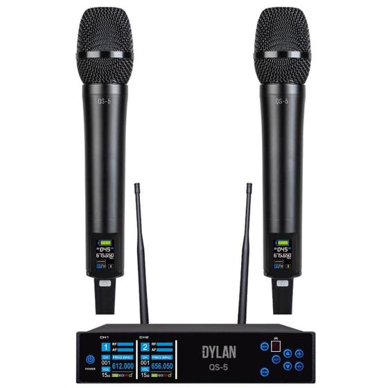 Imagem de Microfone Sem Fio UHF com 200 Canais QS5 Profissional