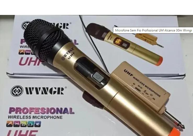 Imagem de Microfone Sem Fio Uhf Mic Dinâmico Com Portátil Mini Receptor p10 Karaoke