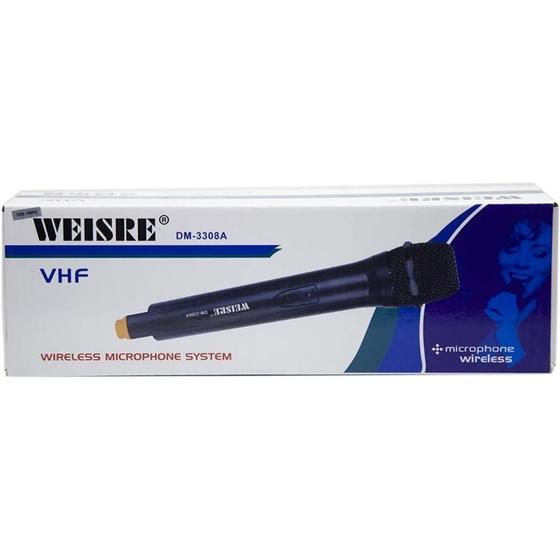 Imagem de Microfone sem fio WEISRE VHF portátil com botão PTT