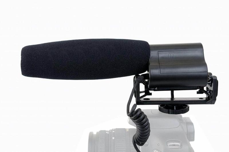 Imagem de Microfone Shotgun Boya BY-VM02 Condensador Unidirecional para Câmeras e Filmadoras