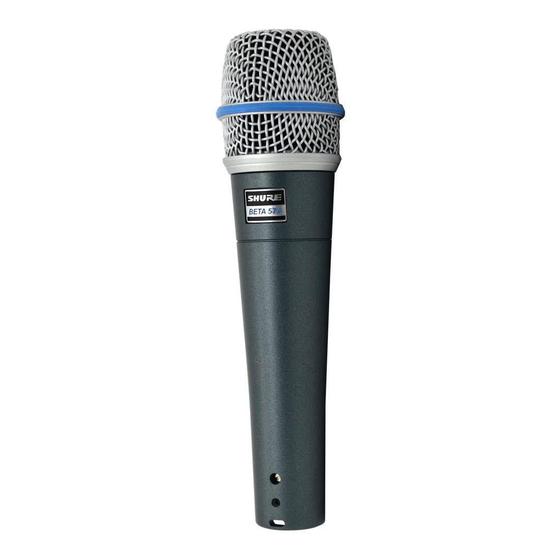 Imagem de Microfone Shure Beta 57A Com Fio Dinâmico