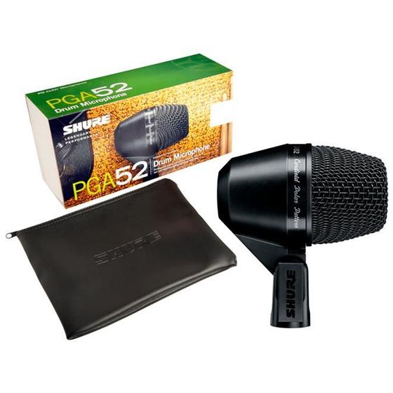 Microfone Shure PGA52 XLR Menor preço em Microfone Shure PGA52 XLR