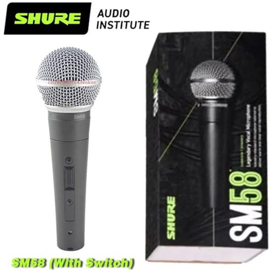 Imagem de Microfone Shure SM SM58S Dinâmico Cardioide cor preto