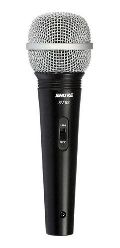 Imagem de Microfone Shure Sv100 Dinâmico  Cardioide Preto/prateado