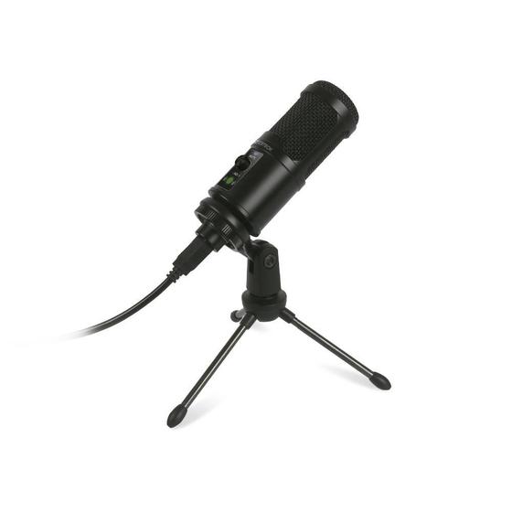 Imagem de Microfone Streaming Condensador USB C3Tech MI-50BK Com Tripé