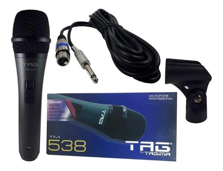 Imagem de Microfone Tag Sound By Tagima Tm-538 Cabo+suporte+estojo