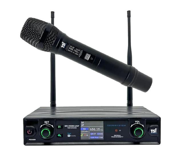 Imagem de Microfone tsi sem fio br 4500 uhf mao