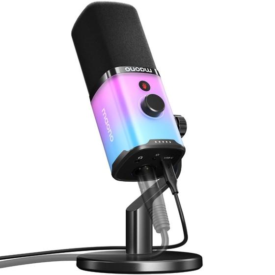 Imagem de Microfone usb/xlr pd100x rgb maono preto