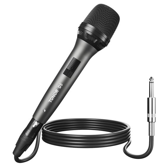 Imagem de Microfone Vocal Dinâmico com Fio TONOR - Profissional